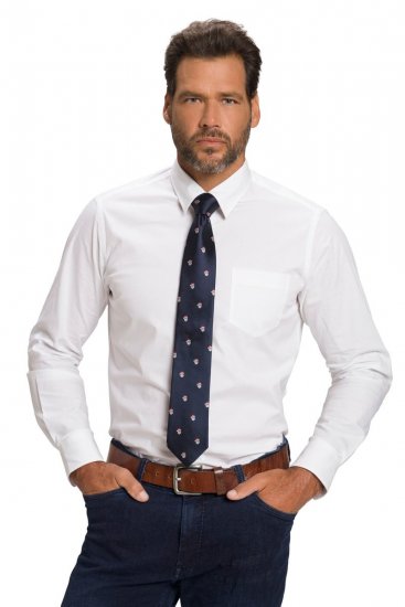 JP1880 811267 Cravatta in seta con motivo natalizio Blu scuro - Cravatte e papillon - 