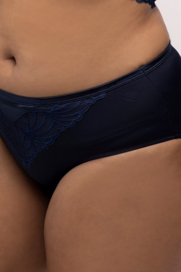 Ulla Popken 811602 Slip con pizzo Blu scuro - Slip - 