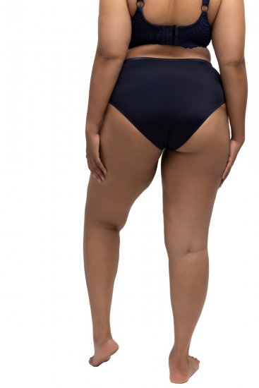 Ulla Popken 811602 Slip con pizzo Blu scuro - Slip - 