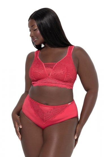 Ulla Popken 811602 Slip con pizzo Magenta - Slip - 