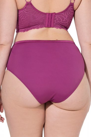 Ulla Popken 811602 Slip con pizzo Viola scuro - Slip - 