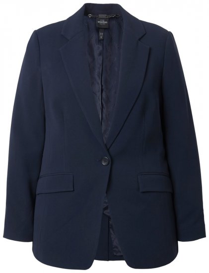 Ulla Popken 811944 Blazer classico Blu scuro - Blazer - Blazer Taglie Forti da Donna