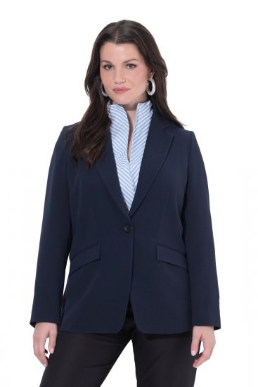 Ulla Popken 811944 Blazer classico Blu scuro - Blazer - Blazer Taglie Forti da Donna