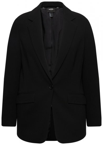 Ulla Popken 811944 Blazer classico Nero - Blazer - Blazer Taglie Forti da Donna