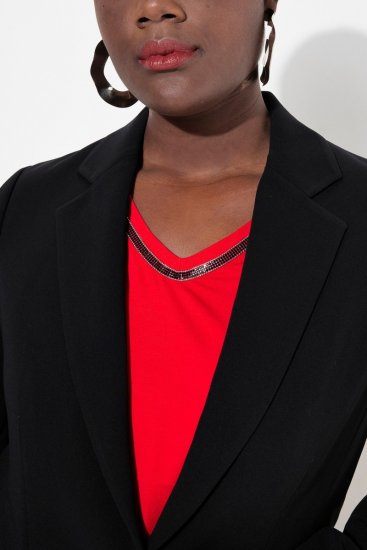 Ulla Popken 811944 Blazer classico Nero - Blazer - Blazer Taglie Forti da Donna