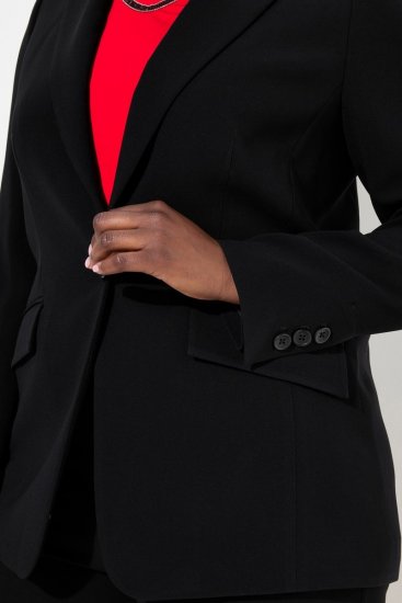 Ulla Popken 811944 Blazer classico Nero - Blazer - Blazer Taglie Forti da Donna