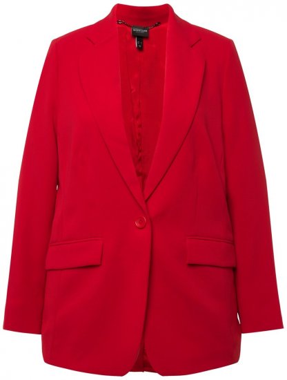 Ulla Popken 811944 Blazer classico Rosso - Blazer - Blazer Taglie Forti da Donna