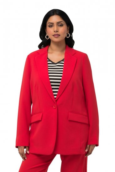 Ulla Popken 811944 Blazer classico Rosso - Blazer - Blazer Taglie Forti da Donna
