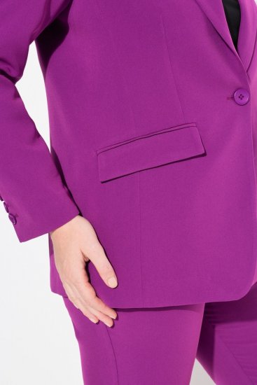 Ulla Popken 811944 Blazer classico Prugna - Blazer - Blazer Taglie Forti da Donna