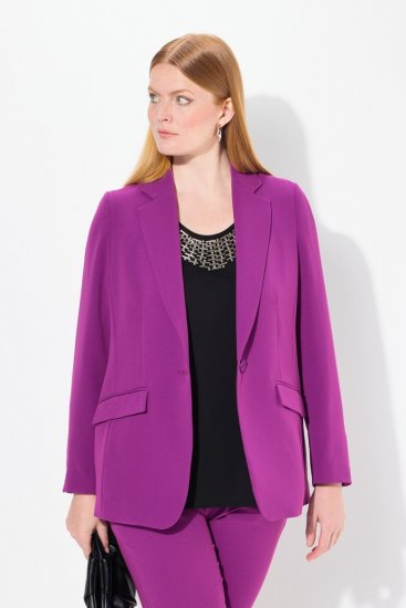 Ulla Popken 811944 Blazer classico Prugna - Blazer - Blazer Taglie Forti da Donna