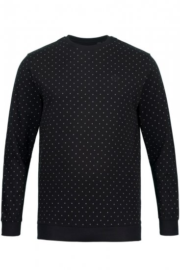 JP1880 Two-piece Pyjamas Long Sleeve and Long Trousers Black - Intimo & costumi da bagno - Intimo Taglie Forti Uomo