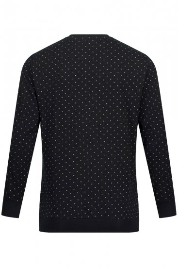 JP1880 Two-piece Pyjamas Long Sleeve and Long Trousers Black - Intimo & costumi da bagno - Intimo Taglie Forti Uomo
