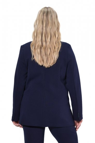Ulla Popken 812754 Blazer in jersey punto di Roma Blu scuro - Blazer - Blazer Taglie Forti da Donna