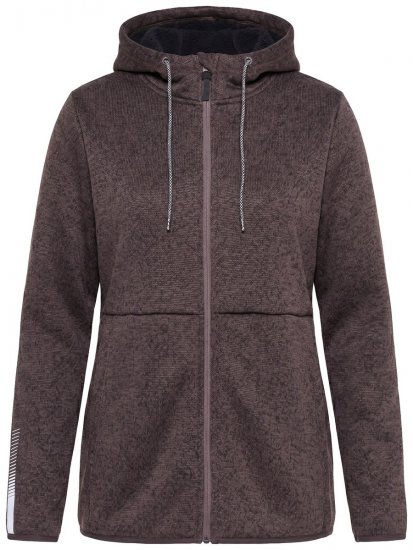 Ulla Popken 812880 Giacca in maglia pile con pile teddy Tortora - Abbigliamento in pile - 
