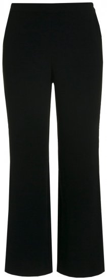 Ulla Popken 813306 Pantaloni da completo larghi con elastico in vita Nero - Pantaloni in tessuto - Pantaloni ampi taglie forti donna