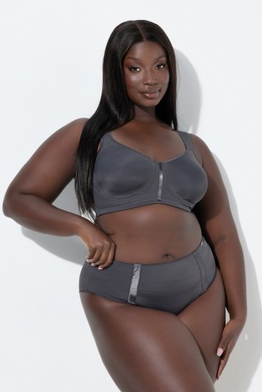 Ulla Popken 815268 Slip a righe Antracite - Slip - 