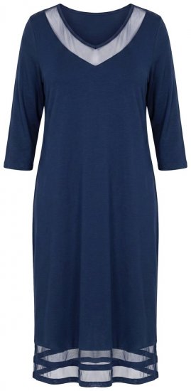 Ulla Popken 815333 Camicia da notte Blu scuro - Camicie da notte - 