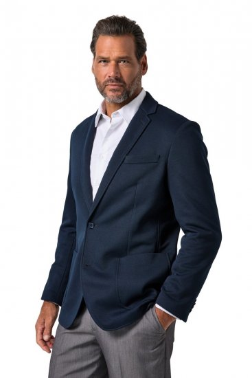 JP1880 815431 Blazer con mezza fodera leggera Blu scuro - Abiti - Abiti da Uomo Taglie Forti