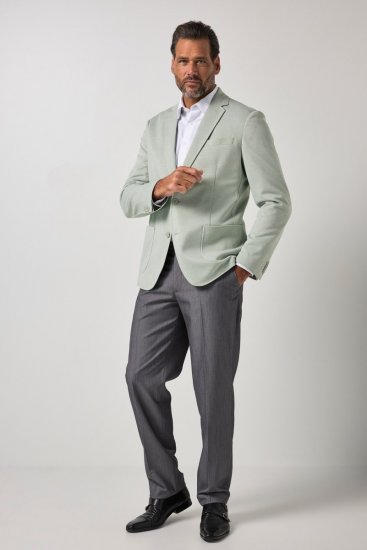 JP1880 815431 Blazer con mezza fodera leggera Verde salvia - Abiti - Abiti da Uomo Taglie Forti