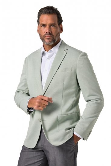 JP1880 815431 Blazer con mezza fodera leggera Verde salvia - Abiti - Abiti da Uomo Taglie Forti
