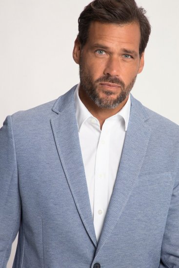 JP1880 815431 Blazer con mezza fodera leggera Blu mare - Abiti - Abiti da Uomo Taglie Forti