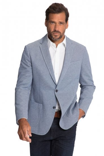 JP1880 815431 Blazer con mezza fodera leggera Blu mare - Abiti - Abiti da Uomo Taglie Forti