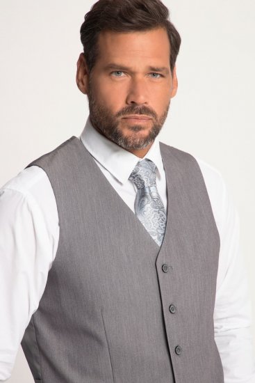 JP1880 Keos Flexnamic Gilet da abito Grigio acciaio - Abiti - Abiti da Uomo Taglie Forti