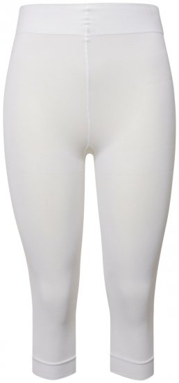 Ulla Popken 815580 Collant senza piede 3/4 con protezione cosce 80 den Bianco - Collant & calzini - 