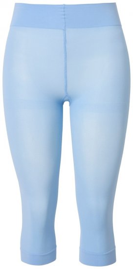 Ulla Popken 815580 Collant senza piede 3/4 con protezione cosce 80 den Azzurro - Collant & calzini - 