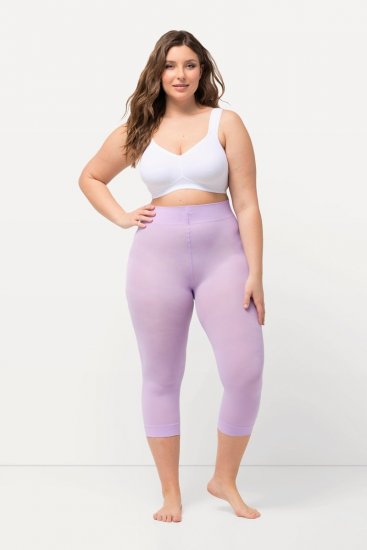 Ulla Popken 815580 Collant senza piede 3/4 con protezione cosce 80 den Rosa antico - Collant & calzini - 