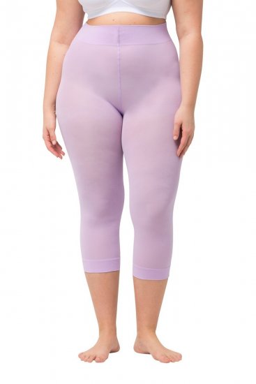 Ulla Popken 815580 Collant senza piede 3/4 con protezione cosce 80 den Rosa antico - Collant & calzini - 