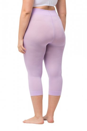 Ulla Popken 815580 Collant senza piede 3/4 con protezione cosce 80 den Rosa antico - Collant & calzini - 
