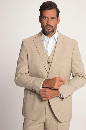 JP1880 Paris Flexnamic Blazer Grigio sabbia - Abiti - Abiti da Uomo Taglie Forti