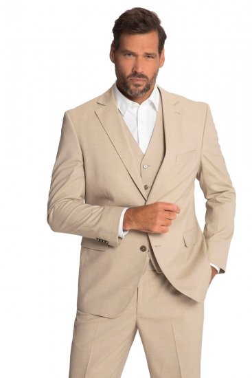 JP1880 Paris Flexnamic Blazer Grigio sabbia - Abiti - Abiti da Uomo Taglie Forti