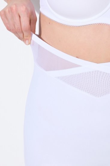 Ulla Popken 816440 Pantaloncini modellanti a vita alta Bianco - Intimo modellante - 