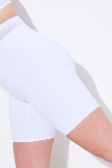 Ulla Popken 816440 Pantaloncini modellanti a vita alta Bianco - Intimo modellante - 