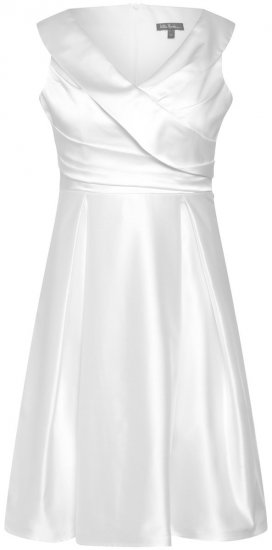 Ulla Popken 817135 Abito da sera Bianco panna - Abiti da sera - Abiti da sera taglie forti