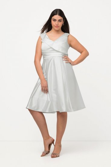 Ulla Popken 817135 Abito da sera Bianco panna - Abiti da sera - Abiti da sera taglie forti