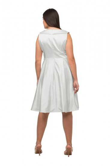 Ulla Popken 817135 Abito da sera Bianco panna - Abiti da sera - Abiti da sera taglie forti
