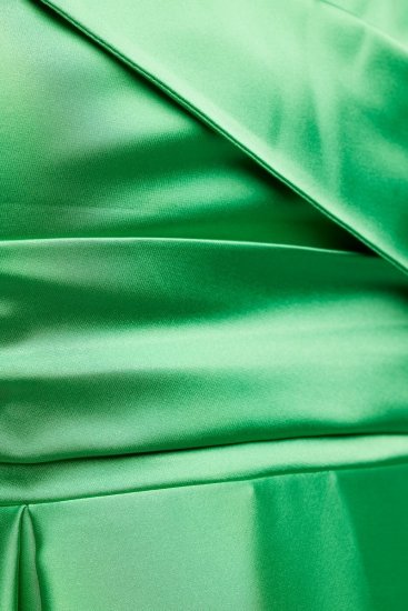 Ulla Popken 817135 Abito da sera svasato con scollo a V Verde - Abiti da sera - Abiti da sera taglie forti