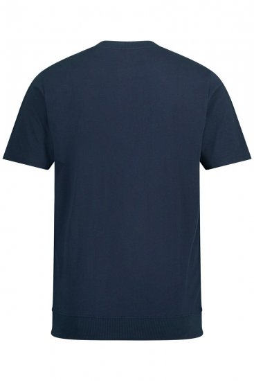 JP1880 818628 T-shirt Henley con vestibilità pancia Blu scuro - Magliette - Magliette Uomo Taglie Forti