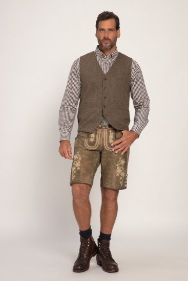 JP1880 Vest Tweed Wool Blend Traditional Light Brown - Abiti - Abiti da Uomo Taglie Forti