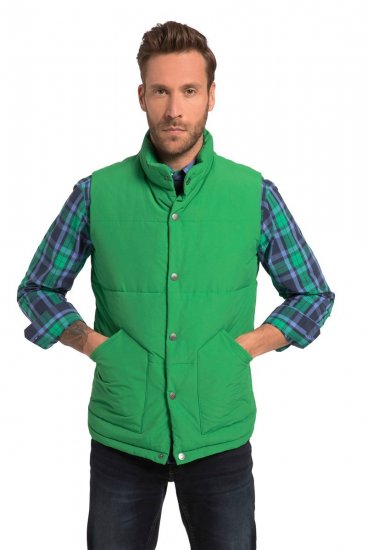 JP1880 818980 Gilet trapuntato in misto cotone Verde chiaro - Giubbotti - Giubbotti Uomo Taglie Forti