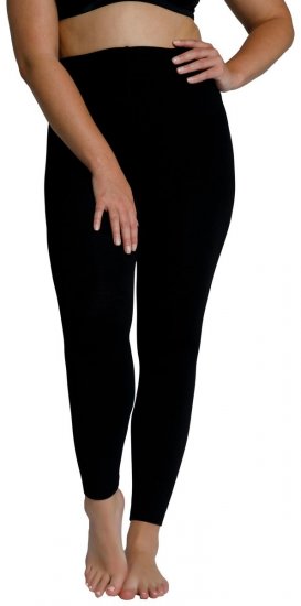 Ulla Popken 819652 Collant senza piede con effetto termico Nero - Collant & calzini - 