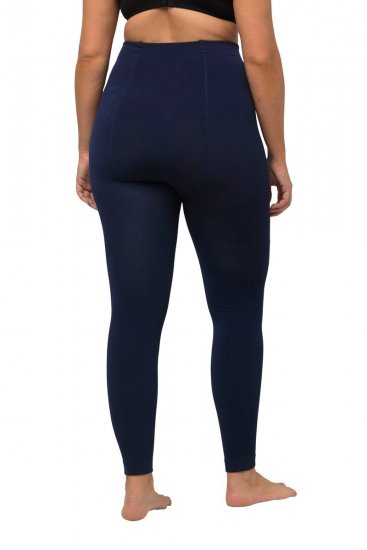 Ulla Popken 819652 Collant senza piede con effetto termico Blu scuro - Collant & calzini - 