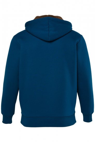 JP1880 820464 Giacca con cappuccio e fodera teddy Blu inchiostro TALL - TALL felpe - Felpe TALL per uomo alto