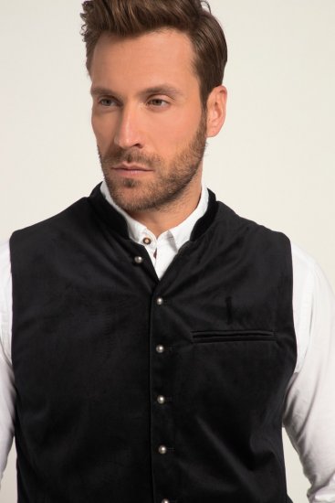 JP1880 Velvet Vest Traditional Black - Abbigliamento da festa - Abbigliamento da festa – Per festeggiare con stile e comodità