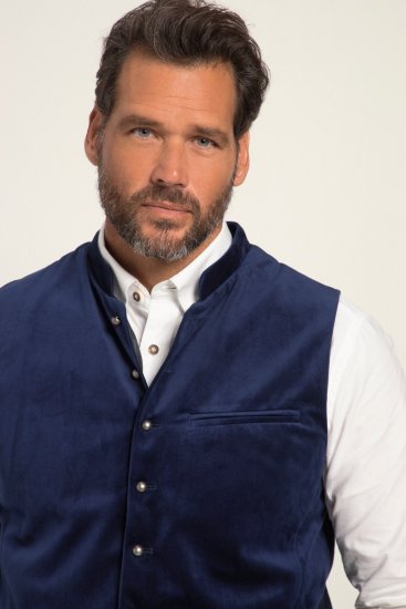 JP1880 Velvet Vest Traditional Blue - Abbigliamento da festa - Abbigliamento da festa – Per festeggiare con stile e comodità