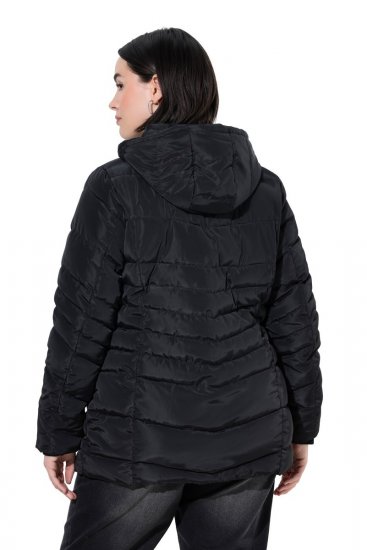 Ulla Popken 820889 Cappotto trapuntato Nero - Cappotti - Cappotti taglie forti da donna