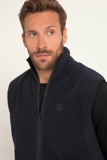 JP1880 Fleece Gilet Stomach Fit Navy - Giubbotti - Giubbotti Uomo Taglie Forti